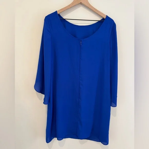 AB Studio Dress with Unique Sleeves Size Lg - Picture 10 of 11